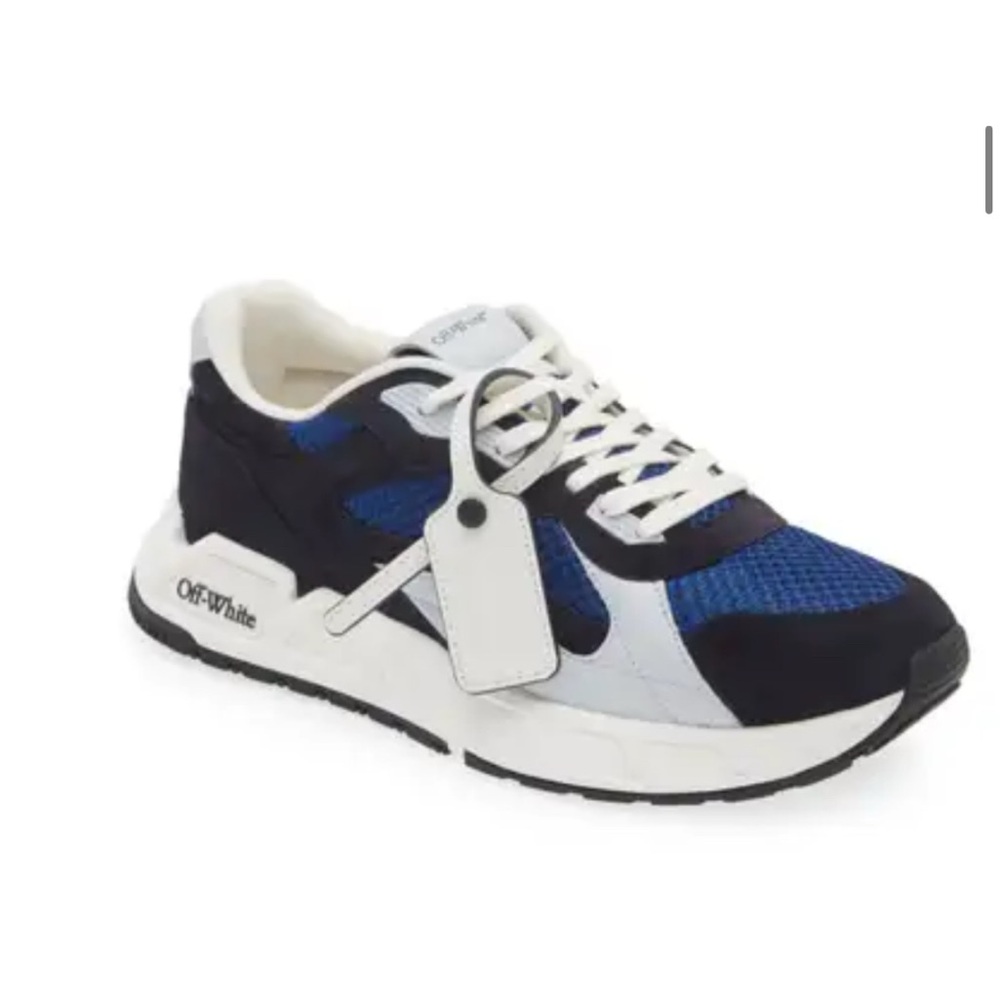 Off-White Black and Blue Athletic Shoes